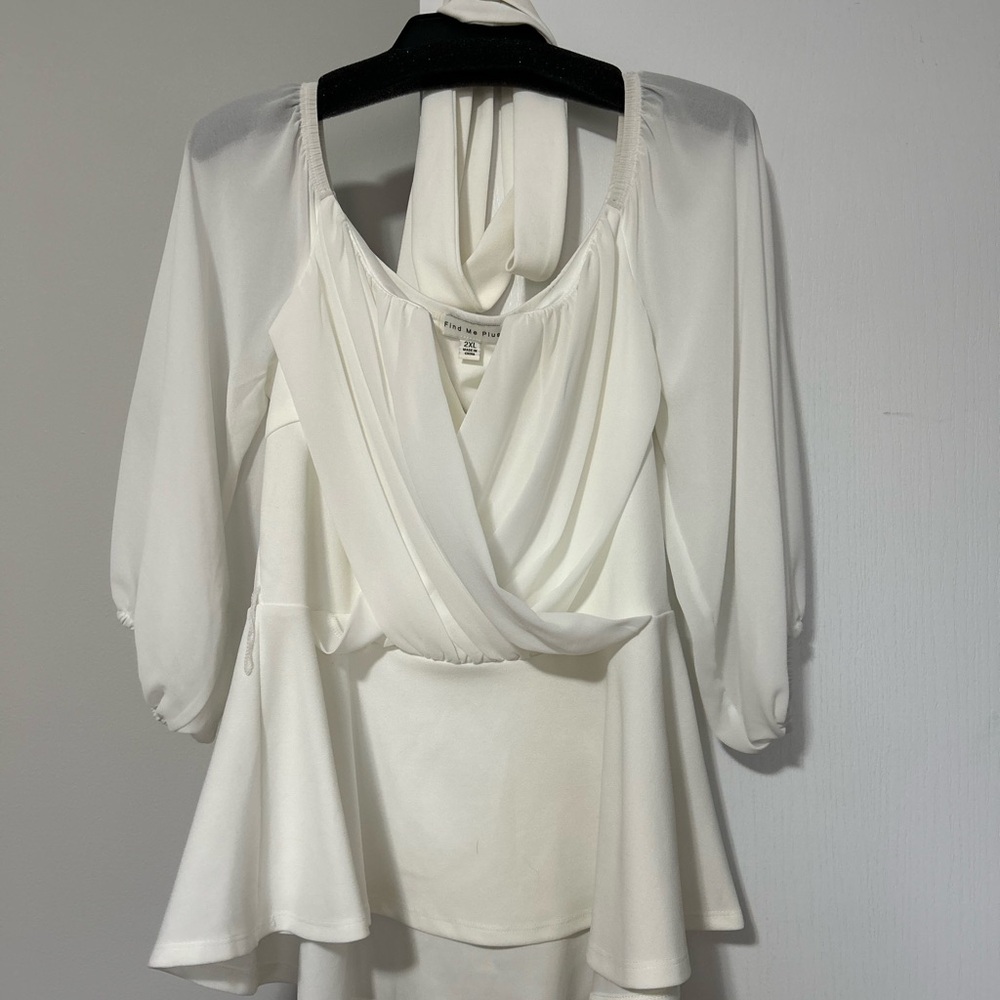 Elegant White Women's Top